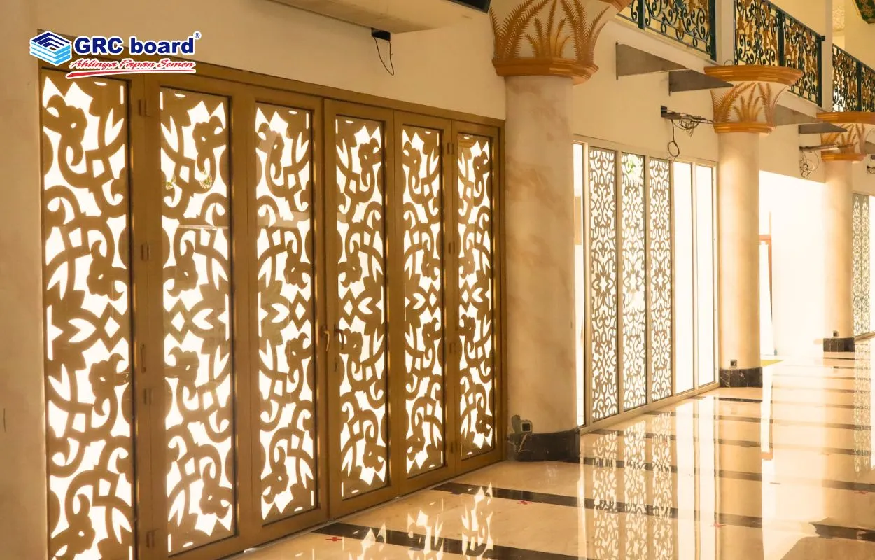 Pembuatan Krawangan Masjid dengan GRC board